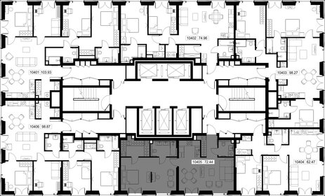 Квартира 72,4 м², 1-комнатная - изображение 3