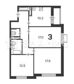 Квартира 74 м², 3-комнатная - изображение 1