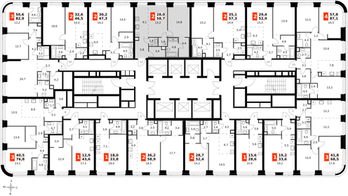 Квартира 58,7 м², 2-комнатная - изображение 3