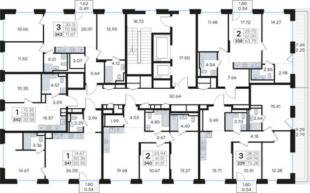 Квартира 73,3 м², 3-комнатная - изображение 2