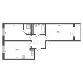 Квартира 58,8 м², 2-комнатная - изображение 1