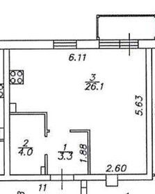 Квартира 34,2 м², студия - изображение 1