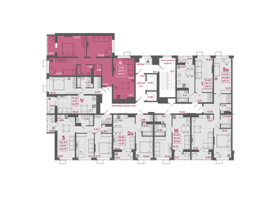 Квартира 86,9 м², 4-комнатная - изображение 2