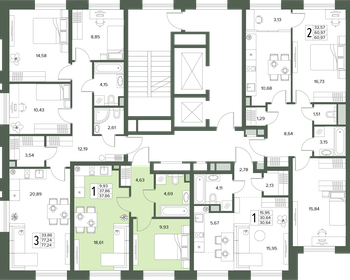 Квартира 37,9 м², 1-комнатная - изображение 2