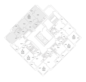 Квартира 75,5 м², 3-комнатная - изображение 2