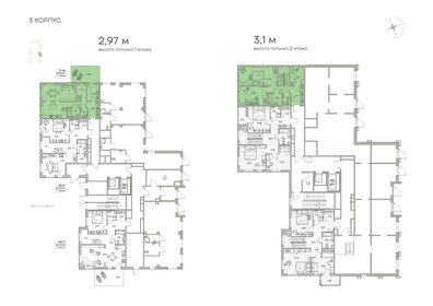 Квартира 104,2 м², 2-комнатная - изображение 2