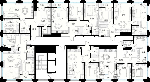 Квартира 76,1 м², 2-комнатная - изображение 2