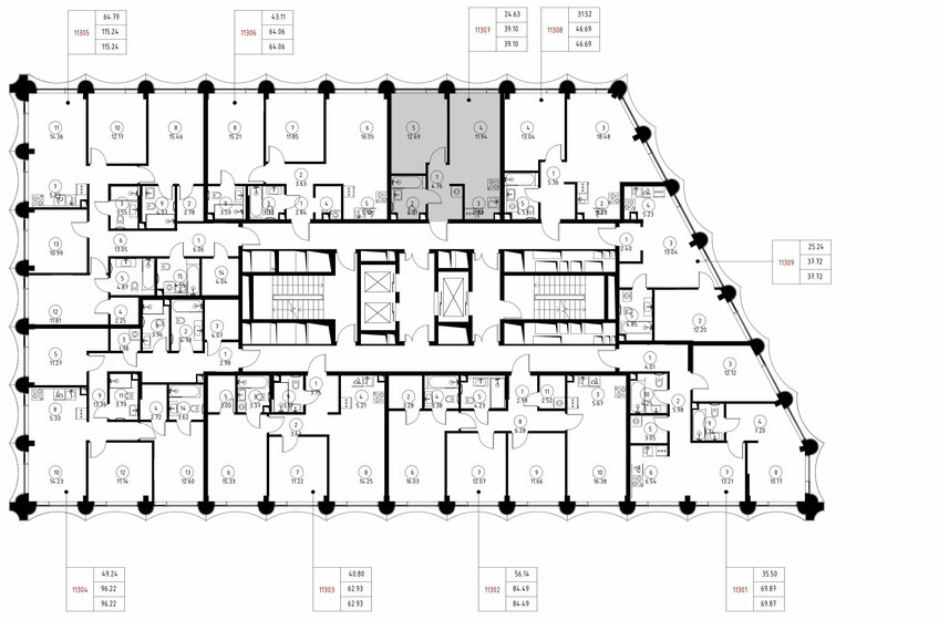 118,1 м², 1-комнатная квартира 53 795 900 ₽ - изображение 105
