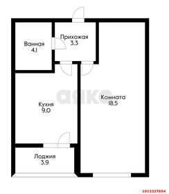 Квартира 38,8 м², 1-комнатная - изображение 1