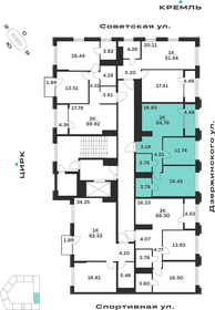 Квартира 64,8 м², 2-комнатная - изображение 2