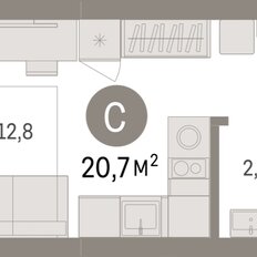 Квартира 20,7 м², студия - изображение 3