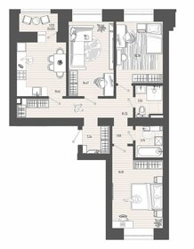 Квартира 78,3 м², 3-комнатная - изображение 2