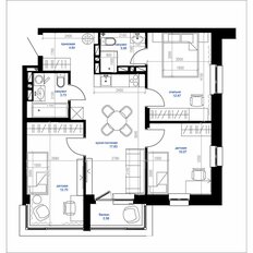 Квартира 66,6 м², 4-комнатная - изображение 2