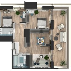 Квартира 65,6 м², 2-комнатная - изображение 4