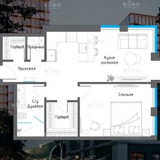 Квартира 64,9 м², 2-комнатная - изображение 2