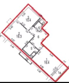 Квартира 56,6 м², 2-комнатная - изображение 1
