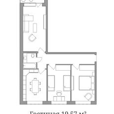 Квартира 86 м², 3-комнатная - изображение 3