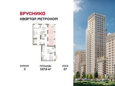 Квартира 127,6 м², 3-комнатная - изображение 1