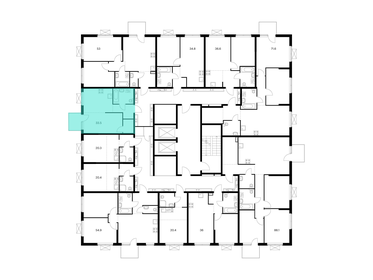 Квартира 33,5 м², 1-комнатная - изображение 2