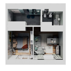 Квартира 45,2 м², 2-комнатная - изображение 2