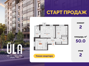 Квартира 50 м², 2-комнатная - изображение 1