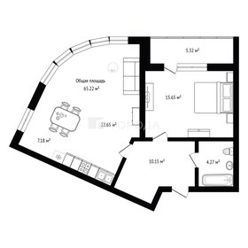 Квартира 65,2 м², 2-комнатная - изображение 1