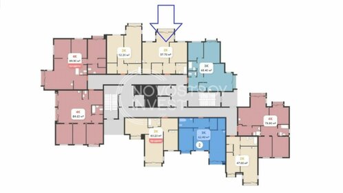 Квартира 57,7 м², 2-комнатная - изображение 2