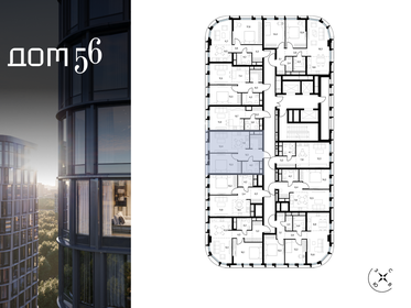 Квартира 49,2 м², 1-комнатная - изображение 2