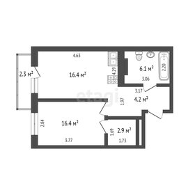 Квартира 40,3 м², 1-комнатная - изображение 1
