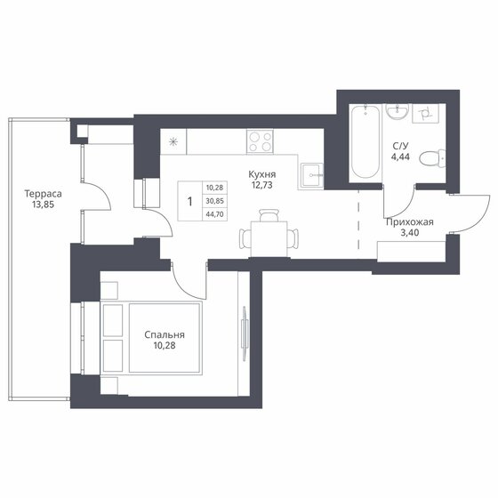 38 м², квартира-студия 8 000 000 ₽ - изображение 101