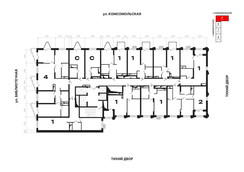 34,4 м², квартира-студия 9 080 000 ₽ - изображение 23