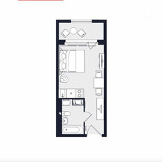 Квартира 23 м², студия - изображение 1
