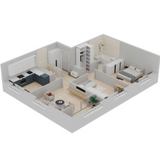 Квартира 73,1 м², 3-комнатная - изображение 3