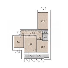 Квартира 66,3 м², 3-комнатная - изображение 2