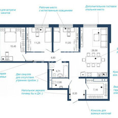 Квартира 101,6 м², 3-комнатная - изображение 2