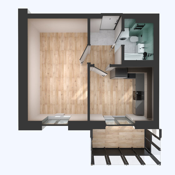 44,3 м², 1-комнатная квартира 8 542 180 ₽ - изображение 64