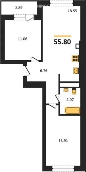Варианты планировок ЖК «Пионерские Огни» - планировка 2