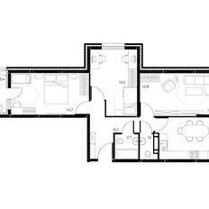 Квартира 67,8 м², 3-комнатная - изображение 2
