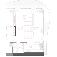 Квартира 101,3 м², 1-комнатные - изображение 4