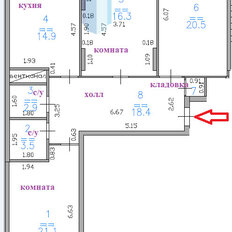 Квартира 108 м², 3-комнатная - изображение 5