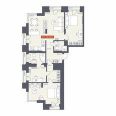 Квартира 106,4 м², 4-комнатная - изображение 2