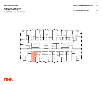 Квартира 24,6 м², студия - изображение 2