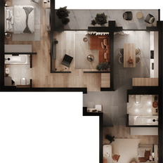 Квартира 84,8 м², 3-комнатная - изображение 2