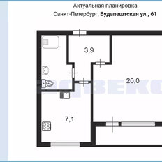 Квартира 34,5 м², 1-комнатная - изображение 2