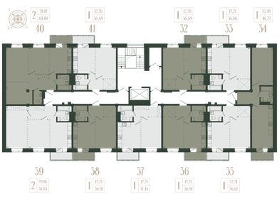 Квартира 36,9 м², 1-комнатная - изображение 2