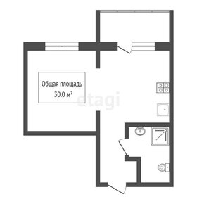 Квартира 30 м², 1-комнатная - изображение 1