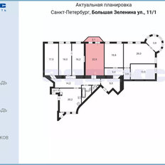 22,8 м², комната - изображение 1