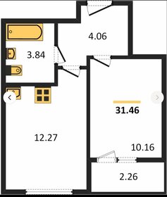 Квартира 31,9 м², 1-комнатная - изображение 1