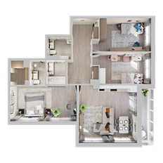 Квартира 93,5 м², 3-комнатная - изображение 3
