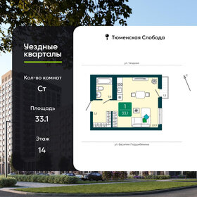 Квартира 33,1 м², студия - изображение 1